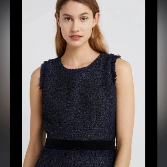 NWOT J. Crew Sparkle Tweed Sheath Dress in Sparkling Constellation – Size 8 - Picture 6 of 13